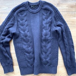 Vince wool/cashmere cable crew sweater